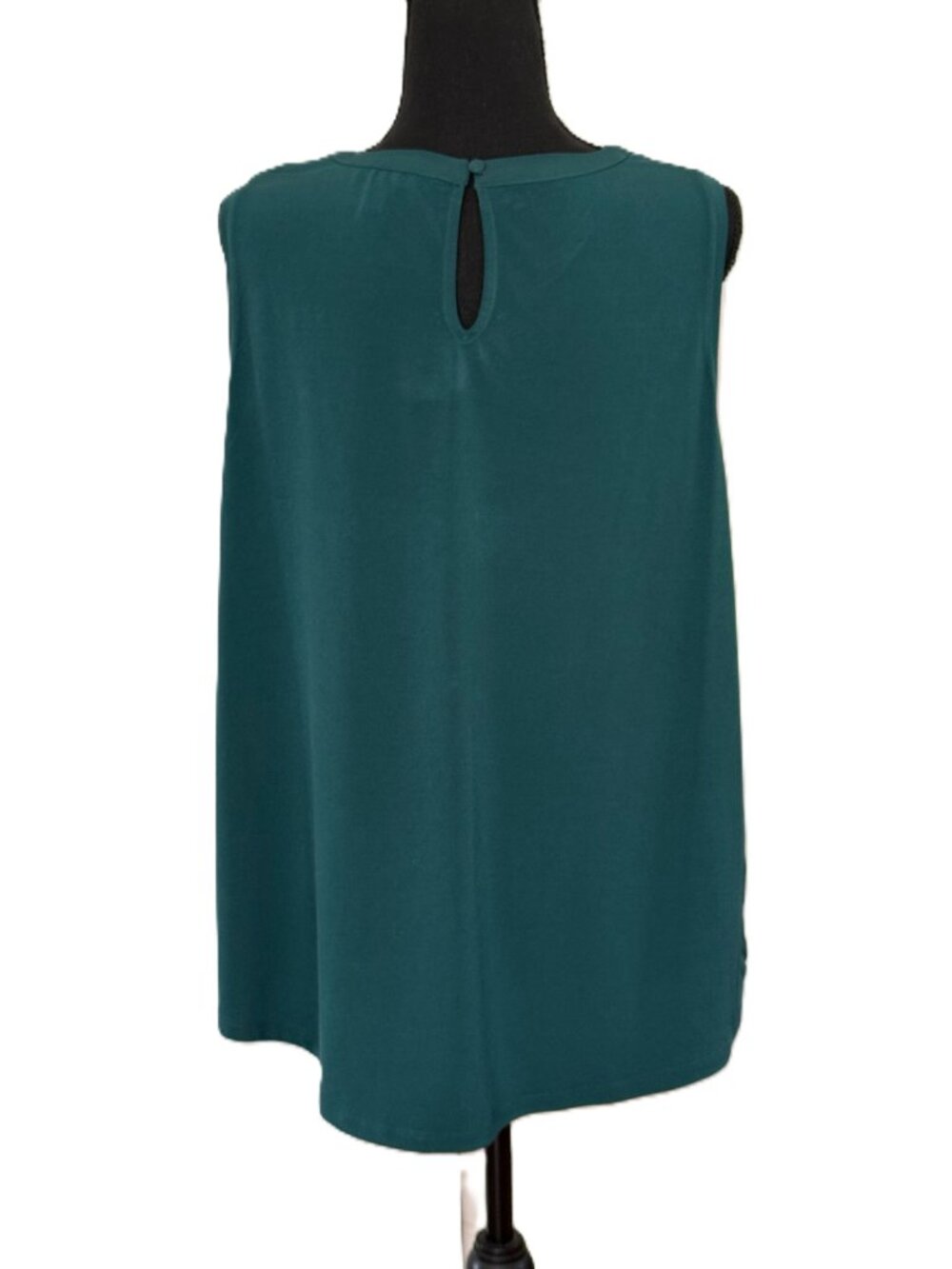 41 Hawthorn | Teal Lace Detail Tank Blouse | 1X - Picture 10 of 10